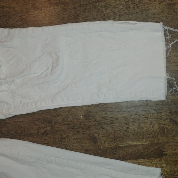 KUT From the Kloth Reese High-Rise Fab Ab Ankle Straight Distressed Raw Hemn 12 - Picture 5 of 9